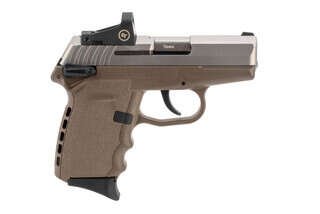 SCCy CPX1 9mm sub compact pistol features a flat dark earth frame